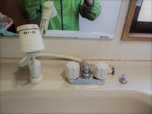 2ハンドル混合洗面水栓交換